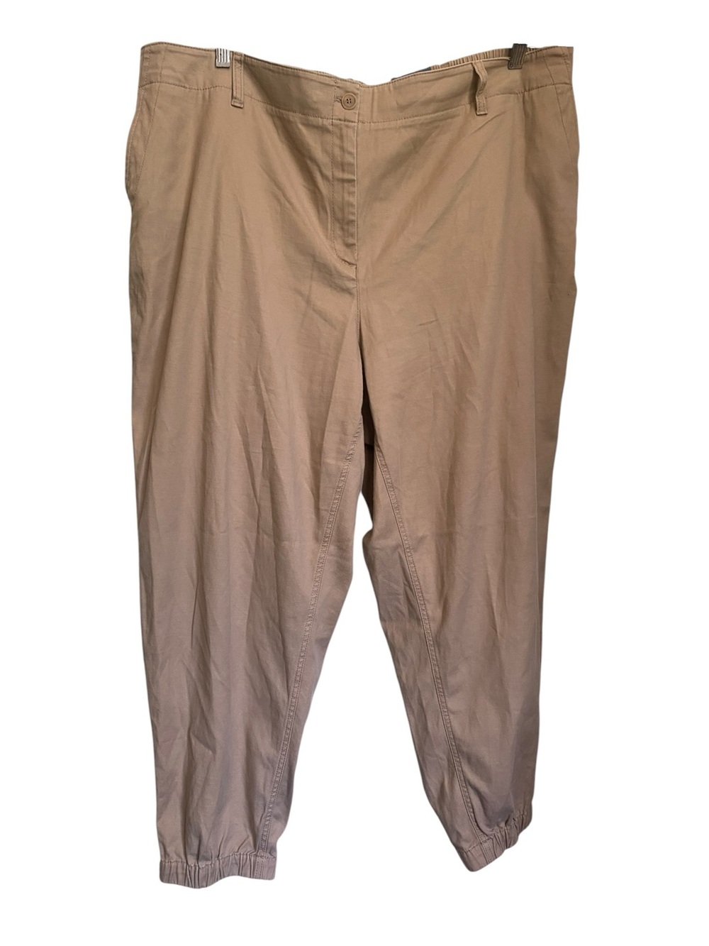 Talbots Jogger Beige Tan Pants NEW Casual 3X Workwear Everyday Ankle Relaxed Fit